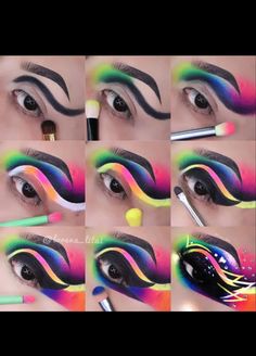 Graphic Makeup, Creative Eye Makeup, Creative Eye, Beauty Makeup Tips, Daily Makeup, Fantasy Makeup, Eye Art, Eyeshadow Looks