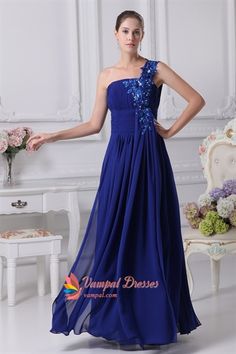 Royal Blue One Shoulder Prom Dress, One Shoulder Chiffon Evening Dress  $152 One Shoulder Prom Dress, Royal Blue Prom Dresses, Custom Prom Dress, Cute Wedding Dress, Pink Bridesmaid Dresses, Chiffon Evening Dresses, Beaded Prom Dress, Prom Dress Shopping, Short Bridesmaid Dresses