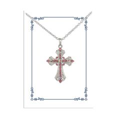 Design your own heartfelt message to be paired with this beautiful Celtic Cross Pendant Necklace. This customizable gift set allows you to express your love and faith in a truly personal way. A captivating pink-toned cross necklace rests upon a white card, ready to be written with your special message. Both the necklace and card are nestled securely inside a protective pink plastic bag. The entire presentation is then showcased in a charming navy blue envelope measuring 4.1 x 5.7 inches. The env Inspirational Pink Jewelry For Gift, Inspirational Pink Jewelry For Gifts, Pink Inspirational Jewelry For Valentine's Day, Inspirational Pink Jewelry For Mother's Day, Pink Cross Pendant Jewelry As Gift, Pink Cross Pendant Necklace For Gift, Pink Cross-shaped Jewelry Gift, Pink Cross-shaped Jewelry For Gift, Pink Cross Necklace For Gift