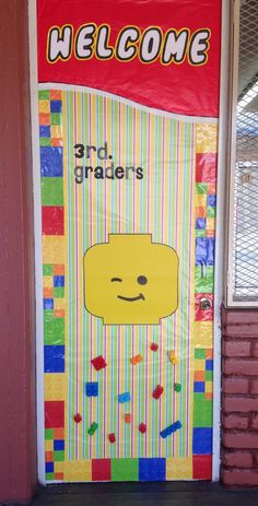 a welcome door for 3rd grade students