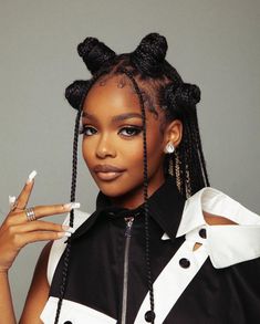 Cornrow Photoshoot, Editorial Braids Black Women, Box Braids Photoshoot, Braid Photoshoot, Braids Photoshoot, Afro Punk Hairstyles, 16 Photoshoot, Marsai Martin