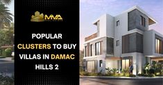 Popular Clusters to Buy Villas in DAMAC Hills 2 Villas In Dubai, Damac Hills, Living In Dubai, Residential Development, Marble Flooring, Luxury Amenities, Property Marketing, Spacious Living