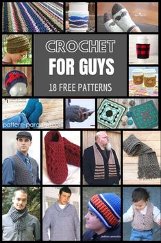 Crochet Finds - Crochet For Guys! | Pattern Paradise Crochet For Guys, Irish Crochet Dress, Crochet Gloves, Crochet Round, Loom Knitting, Crochet For Kids, Crochet For Beginners, Crochet Gifts