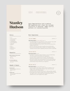 a clean and modern resume template in adobe format, with an image of a woman's face