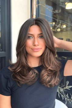 long layers, side bangs, captivating hairstyles Long Hair Styles With Side Bangs, Side Part Face Framing Layers, Hair With Face Framing Layers, Blowout Hair Medium, Side Swept Bangs Long Hair, Layered Hair With Side Bangs, Armpit Length Hair, Long Layered Hair With Side Bangs, Voluminous Blowout