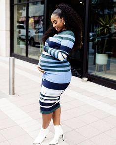 Maternity Fashion Black Women, Fall And Winter Maternity Outfits, Cute Maternity Style, The Jeffersons, Maternity Picture Outfits, Maternity Dresses Summer, Pretty Pregnant