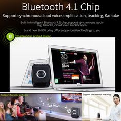 an advertisement for the bluetooth 4 1 chip speaker system