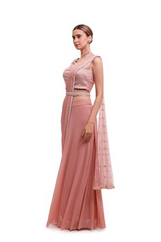 Stylish light pink draped draped lycra saree is sure to grab eye balls at parties and special occasions! It comes with an embellished blouse and belt. Shop designer saris online in the USA from Pure Elegance. Disclaimer: The actual product may vary slightly from the image. These are custom orders, hence expect slight variation in color and placement of the motif or buta. ESTIMATED DELIVERYBecause this is a custom order, it would take about 4 weeks from the date of purchase. RETURN POLICYThis product is a custom order and cannot be returned or exchanged. Lycra Saree, Eye Balls, Sarees Silk, Fashion Journals, Pure Elegance, Embellished Blouse, Indian Saree, Traditional Fabric, Saree Online