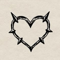 a heart with two arrows in the middle