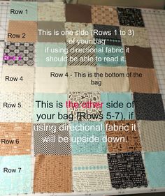 the instructions for how to make a quilt