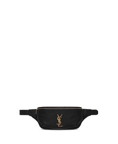 Find SAINT LAURENT Cassandre Classic Belt Bag on Editorialist. The Saint Laurent Cassandre Belt Bag is crafted from 100% calfskin leather. The bag features a gold-tone logo and a zip closure. It can be worn on the hips/waist. Classic Belt, Leather Belt Bag, The Saint, Black Leather Belt, Dark Beige, Adjustable Belt, Quilted Leather, Small Bags, Embossed Leather