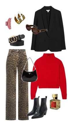 Leopard Print Pants Outfit, Leopard Aesthetic, Trend 2025, Leopard Outfit, Printed Pants Outfits, Outfits Gorditas, Jeans Trend, Leopard Outfits