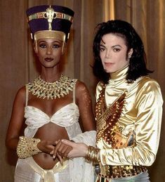 michael jackson and his wife are dressed up in costumes for the movie's costume ball