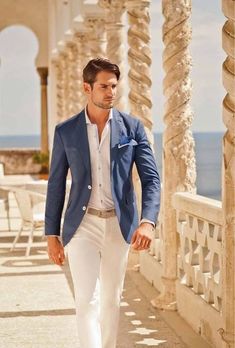 Summer Wedding Attire, Cocktail Party Outfit, Mens Fashion Blog, Summer Wedding Outfits, Sharp Dressed Man, Men Beach, Groom Attire, Summer Suits, Wedding Suits Men