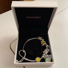 Pandora Sliding Snake Chain Moments Bracelet With New One Piece Figure Theme Charms 925 Sterling Silver Pandora Sliding Bangle Bracelet. Bracelet Is Authentic Pandora. Charms Are Non Brand Charms, All Brand New. Bracelet Is In Excellent Condition And Every Charms Are Brand New! You’ll Get Everything In Pictures. Very Pretty Bracelet Set. Perfect For One Piece Anime Fan! Come With Original Pandora Box As Shown In Photos. Please Review All Photos. One Size Fits Most. Adjustable. All Charms Can Be Taken Off And Put Back On. (Review Last Photo.) Yellow Bracelet Jewelry For Gift, Luxury Adjustable Yellow Jewelry, Elegant Yellow Jewelry With Charms, Yellow Sterling Silver Charms Jewelry, Sterling Silver Yellow Charms Jewelry, Yellow Adjustable Bracelet, Yellow Bracelet With Adjustable Chain, Yellow Adjustable Chain Bracelet, Yellow Sterling Silver Bracelet