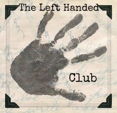 the left handed club logo with hand print