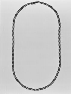 A classic ID necklace from our Identity Collection, comprised of familiar shapes designed to be modern markers of self. The unisex ID necklace — elevated by subtle detail and designed in gold or sterling silver — features a solid 4.6mm, 16 or 20-inch curb chain (this is the wider version of two available JH ID necklaces; click here to view its slightly more narrow counterpart, the Identity Necklace I). An elongated box clasp unites form and function, with a closure mechanism doubling as a blank Minimalist Sterling Silver Cuban Link Necklace, Minimalist White Gold Curb Chain Necklace, Minimalist White Gold Chain Necklace With Curb Chain, Modern Everyday Necklace With Curb Chain, Modern Curb Chain Necklace For Everyday, Modern Everyday Curb Chain Necklace, Minimalist Oval Link Curb Chain Necklace, Minimalist Cuban Link Chain Necklace For Formal Occasions, Minimalist Cuban Link Necklace