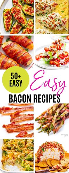 Bacon Recipes Easy Bacon Recipes, Keto App, Wholesome Yum, Easy Bacon, Appetizer Ideas, Keto Food List, Bacon Recipes, Grass Fed Beef