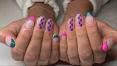 Quilted Nails, Cowboy Nails, Checkered Nails, Western Nails, Cute Gel Nails, Christmas Nails Acrylic, Blair Waldorf, Dream Nails