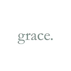 the word grace written in green ink on a white background