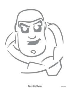 buzz lightyear from toy story coloring page with the words buzz lightyear on it