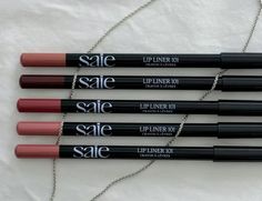 Saie Lip Liner, Lip Liner Aesthetic, Lip Liner Collection, Marauders Dr, Lip Liner Set, Lip Combos, Bday Wishlist, Lip Liners, Makeup Board