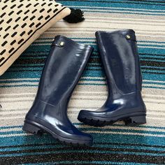 New Banana Republic Navy Blue Rain Boots. Size 6 Blue Waterproof Rain Boots With Round Toe, Waterproof Blue Rain Boots With Round Toe, Casual Blue Rain Boots With Round Toe, Blue Waterproof Boots With Round Toe, Blue Waterproof Round Toe Boots, Waterproof Blue Boots With Round Toe, Blue Waterproof Boots For Fall, Waterproof Blue Boots For Fall, Brown Rain Boots