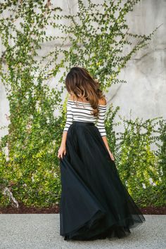 Maxi skirt Tule Rok, Gonna In Tulle, Scene Girl, Skirt Tulle, Tulle Skirt Black, Tulle Maxi Skirt, Chique Outfits