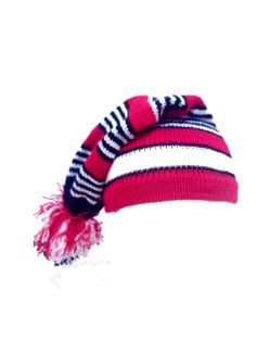 Traditional Isiagu knitted Igbo hat Red white wool hat Size small / Kids size New Striped Winter Hats One Size Fits Most, Winter Striped Hats One Size Fits Most, Striped Beanie Hat One Size, Striped Beanie Hat, One Size Fits Most, Red Knitted Beanie Bonnet, Red Hand-knitted Beanie Cap, Red Hand Knitted Beanie, Red Hand Knitted Beanie Cap, African Hat