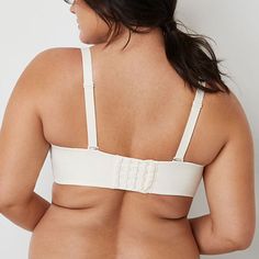 A strapless bra with maximum versatility, and silicone that helps it stay in place. Ideal for all your special events and off-the-shoulder tops.A bra that does it all, our convertible strapless bra by Ambrielle every day can be worn in 5 ways: classic, criss-cross, one-shoulder (left or right), or strapless. Silicone edges along the back of the cups ensure a stay-put fit for all your most versatile pieces.Provides Moderate CoveragePadding: Underwire For Shape And Support; Silicone Edges Along Ba White Wedding Bra With Adjustable Straps, Strapless Nursing Bra With Removable Pads, Adjustable Underwire Bra, Adjustable Full Coverage Bra With Built-in Bra, Adjustable Push-up Bra, White Bandeau Bra With Adjustable Straps, Wedding Bra With Adjustable Underwire, Strapless Bras, Left Or Right