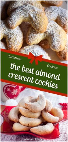 Discover the best almond crescent cookies, also known as Vanillekipferl, a soft and crumbly treat dusted with vanilla sugar. These iconic holiday cookies are loved for their rich, nutty flavor and delicate sweetness. Find more Austrian recipes, German recipes, Almond crescents, and Easy Meals & Fast Healthy Meals at Adamant Kitchen.