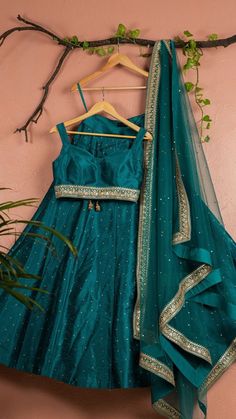 Wedding Party wear Indian Designer Blue Lehenga choli Dupatta for girls and women custom Stiched Lengha blouse Embroidered thread sari set 1 Green Lehenga Simple, Peacock Green Lehenga, Stone Work Lehenga, Badla Work, Lehenga With Blouse, Normal Design, Simple Lehenga, Lehenga Designs Simple, Work Lehenga