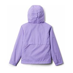 Prepare her outerwear collection for transitional weather with the addition of Columbia's little and big girl's hooded Rain-Zilla coat. Made from a midweight, waterproof woven fabric, this raincoat has long sleeves, side slip pockets, and a full-zip closure.Features: Waterproof, Lined, HoodedClosure Type: ZipperNeckline: Hooded NeckPockets: 2 Front Slip PocketsSleeve Length: Long SleeveWarmth Factor: MidweightOuterwear Length: ShortFiber Content: 100% NylonFabric Description: WovenLining Materi… Columbia Sportswear, Woven Fabric, Columbia, Coats Jackets, Long Sleeves, Purple, Long Sleeve, Home Decor, Home Décor