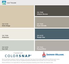 the color scheme for sherylin williams's new house