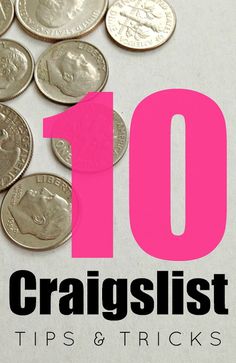 a pile of coins with the words top 10 craggist tips and tricks on it