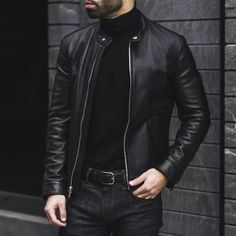 #ad Great Shopping Black Racer Leather Jacket Men lambskin simple soft silk pure natural %100 shirt, Fashion Mens Clothing Racer Leather Jacket, Thursday Boot Company, Black Leather Jacket Men, Mens Leather Accessories, Biker Coat, Black Racer, Collar Leather Jacket, Racer Jacket, Lambskin Leather Jacket