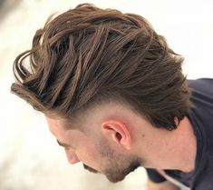 Longer Haircut with High Drop Fade Mullet Hairstyles, Top Haircuts For Men, Mullet Fade, Drop Fade, Hipster Hairstyles, Mullet Haircut, Long Hair On Top, Haircut Men, Men Haircut Styles