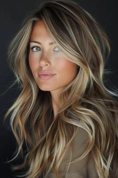 Look gorgeously sun-kissed even in winter with these dimensional chocolate brown balayage hair colors trending for 2024. The ultimate faux vacation for brunettes! 👆 Click for more ideas！ Brunette Hair With Highlights, Blonde Hair Inspiration, Blonde Hair Looks, Hair Affair, Long Blonde, Hair Color And Cut, Long Blonde Hair