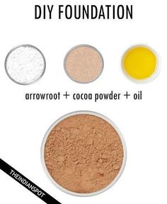 Diy Makeup Foundation, Diy Foundation, Compact Foundation, All Natural Makeup, Homemade Cosmetics