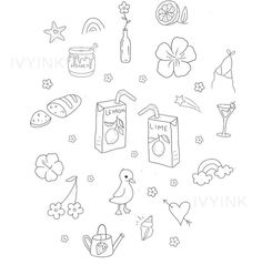 an image of various items that are in the shape of a circle on a white background