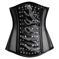 Mesh Corset Black Top Black Edgy Overbust Corset, Edgy Black Overbust Corset, Gothic Black Corset With Medium Bust Support, Black Punk Corset With Boned Bodice, Black Overbust Corset With Medium Bust Support, Black Gothic Corset Belt With Boning, Black Corset With Corset Back For Club, Gothic Black Corset Belt With Boning, Black Corset Belt With Boned Bodice For Club