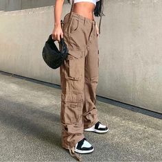 Vintage Cargo Denim Pants Nwt Cargo Pants Women Baggy, Cargo Pants Baggy, Y2k Cargo Pants, Streetwear Cargo Pants, Retro Pants, Casual Cargo Pants, Denim Cargo Pants, Baggy Cargo Pants, Moda Jeans