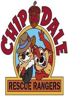 the logo for chip dale rescue rangers