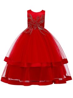 Silhouette Princess Neckline Jewel Hemline/Train Ankle-Length Back Details Zipper Fabric Tulle, Polyester Cotton Embellishment Embroidered, Bows, Beaded Sleeve Length Sleeveless Fully Lined Yes Season Spring, Summer, Fall Weight 0.45kg