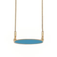 add a pop of ocean-inspired color to your neck mess with this easy-to-wear necklace, featuring our signature turquoise enamel set in a sleek elongated oval casting. light and versatile, it’s perfect for layering or wearing solo to bring a touch of coastal charm to any outfit. with a signature lobster claw closure and adjustable length (16", 18", or 20"), this necklace is your go-to for effortless beachy style all year long. size: adjustable Cheap Adjustable Turquoise Necklace For Beach, Neck Mess, Easy Necklace, Long Board, Elongated Oval, Beachy Style, Coastal Charm, Wear Necklaces, Necklace Turquoise