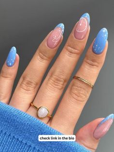 blue nails Cinderella Aesthetic Nails, Disney Blue Nails, Cinderella Acrylic Nails, Disney Cinderella Nails, Cinderella Nails Designs Disney, Cinderella Themed Nails, Cinderella Theme Nails, Disney Nails Blue, Blue Disney Nails