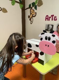 Cow Activities For Preschool, Farm Theme Crafts, Farm Activities Preschool, Farm Animals Activities, Senses Preschool, Kindergarten Addition Worksheets, Farm Animals Theme, Dramatic Play Preschool