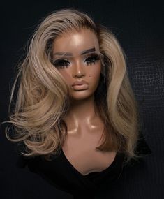 Ash Blonde Half Up Half Down Wig, 16 Inch Wig, Blonde Weave Hairstyles, Blonde Frontal, Ombré Blonde, Colored Weave, Wig Collection, Frontal Wig Hairstyles, Front Hair