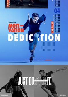 two different ads for the nike brand