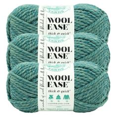 wool ease yarn ball in aqua